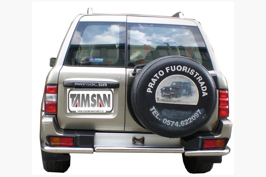Nissan Patrol Y61 1997-2011 Rear Bar AK005-1 (Stainless Steel) Image