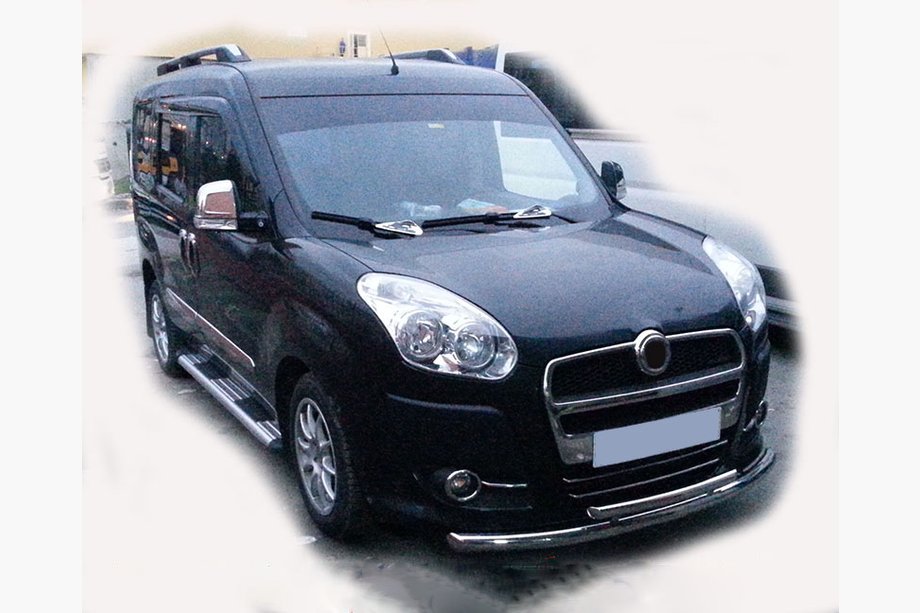 Opel Combo 2012-2018 Front Bull Bar ST014 (Stainless Steel) 60/60 mm Image