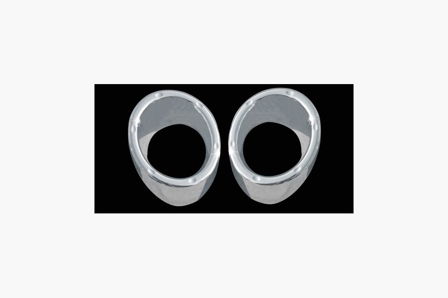 Toyota Highlander 2008-2013 Front fog light covers (2 pcs, plastic) Image