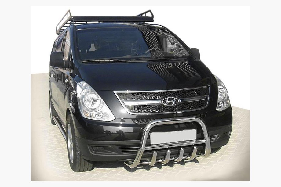 Hyundai H300, H1, Starex 2008-2020 Bull Bar WT003-2 (Stainless Steel) Image