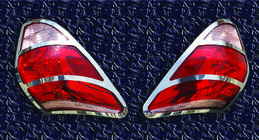 Toyota Rav 4 2006-2013 Chrome Tail Light Covers 2006-2009 (2 pcs, Stainless Steel) photo 3