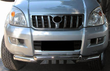 Toyota Land Cruiser Prado 120 2002-2009 Front Bar ST012 (Stainless Steel) photo 1