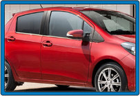 Toyota Yaris 2010-2020 Window Trim Stainless Steel (4 pcs) photo 3