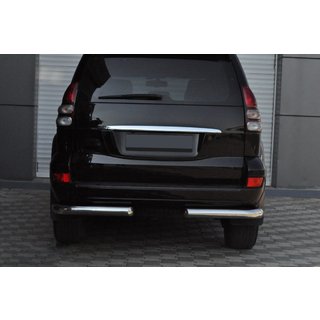 Rear Corner Bars AK003 (2 pcs, stainless steel) Toyota Land Cruiser Prado 120 2002-2009 photo 4