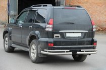 Toyota Land Cruiser Prado 120 2002-2009 Rear double corner bars AK003-1 (2 pcs, stainless steel) photo 6