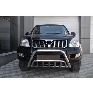 Low Bull Bar WT002 (Stainless Steel) Toyota Land Cruiser Prado 120 2002-2009 photo 2