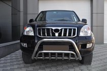 Toyota Land Cruiser Prado 120 2002-2009 Low Bull Bar WT002 (Stainless Steel) photo 2