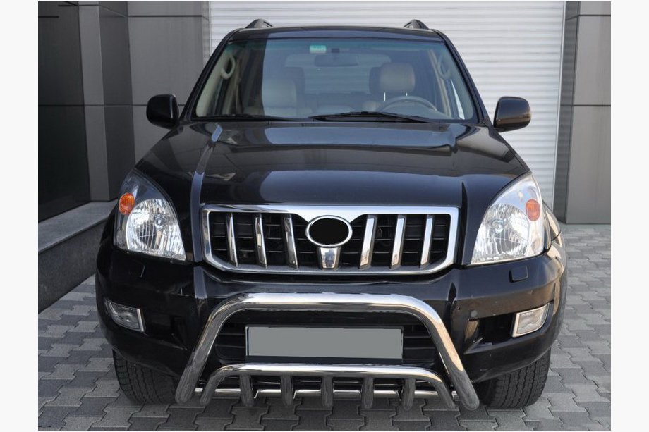 Toyota Land Cruiser Prado 120 2002-2009 Low Bull Bar WT002 (Stainless Steel) Image