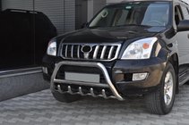 Toyota Land Cruiser Prado 120 2002-2009 Low Bull Bar WT003 (Stainless Steel) photo 3