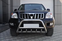 Toyota Land Cruiser Prado 120 2002-2009 Low Bull Bar WT003 (Stainless Steel) photo 4