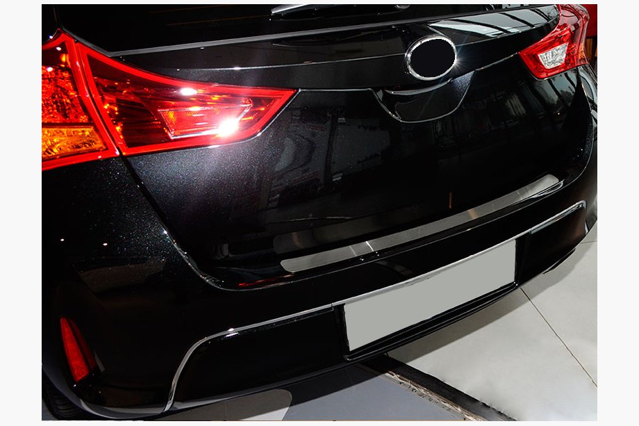 Toyota Auris 2012-2018 Rear bumper protector Nataniko (HB, stainless steel) Image