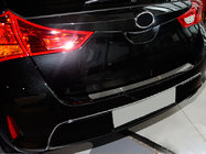 Toyota Auris 2012-2018 Rear bumper protector Nataniko (HB, stainless steel) photo 1