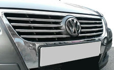 Volkswagen Passat B6 2006-2012 Chrome Grille Covers (8 pcs, Stainless Steel) photo 1