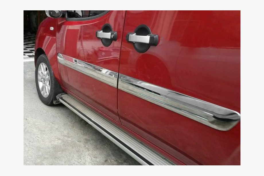 Fiat Doblo I 2005-2010 Door Moulding Wide Model (4 pcs, Stainless Steel) Photo 3