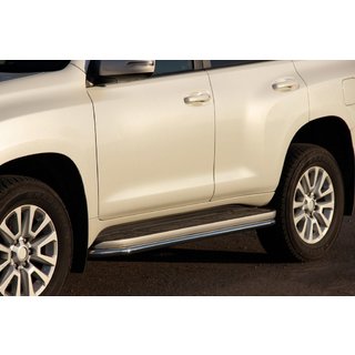 Side Step Protection BB004 (2 pcs, stainless steel) Toyota Land Cruiser Prado 120 2002-2009 photo 1
