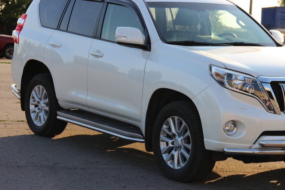 Toyota Land Cruiser Prado 150 2009-2023 Side Steps BB004 (2 pcs, Stainless Steel) Photo 4