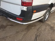 Mercedes Sprinter W906 2006–2018 Side pipes behind rear wheel, angular (2 pcs, stainless steel) photo 3
