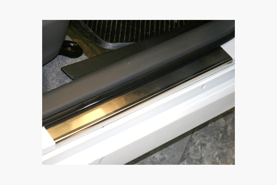 Toyota Prius 2009-2015 Natanika Premium Door Sill Protectors (4 pcs, Stainless Steel) Image