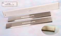 Toyota FJ Cruiser 2006-2022 Door Sill Covers Natanika Standard (2 pcs, Stainless Steel) photo 1