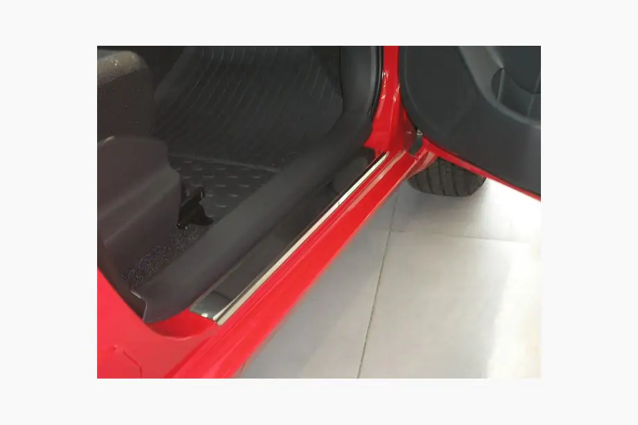 Kia Carens 2012- Door Sill Covers Nataniko (4 pcs, Stainless Steel) Image