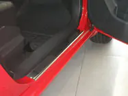 Kia Carens 2012- Door Sill Covers Nataniko (4 pcs, Stainless Steel) photo 1