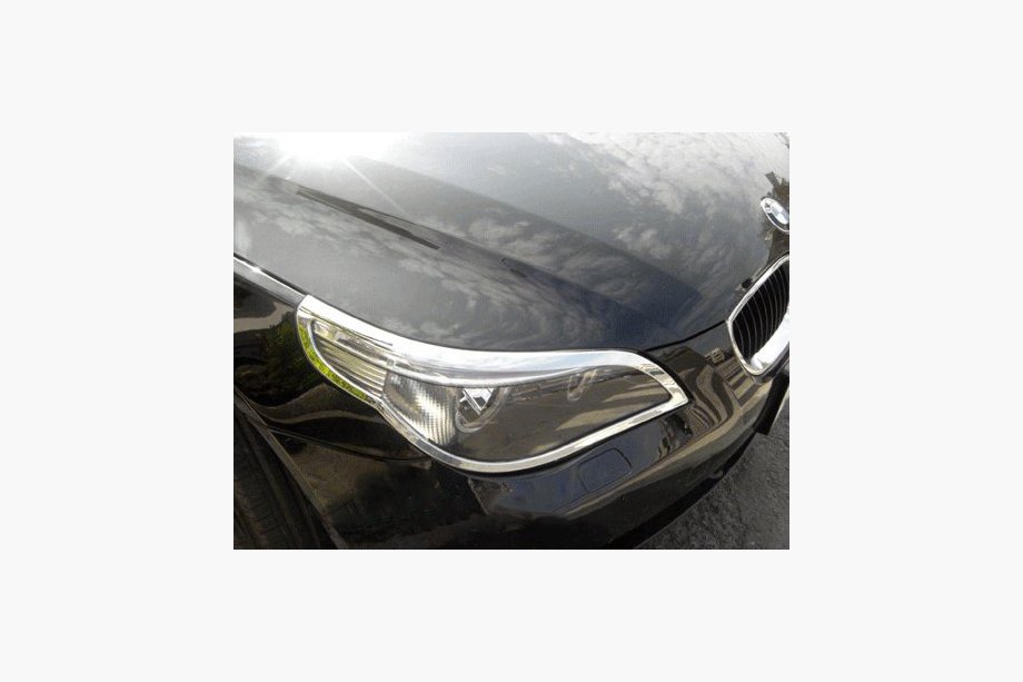 BMW 5 Series E60/E61 2003-2010 Headlight Covers (2 pcs, Plastic) Image