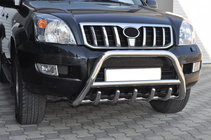 Toyota Land Cruiser Prado 120 2002-2009 Low Bull Bar WT003 (Stainless Steel) photo 1