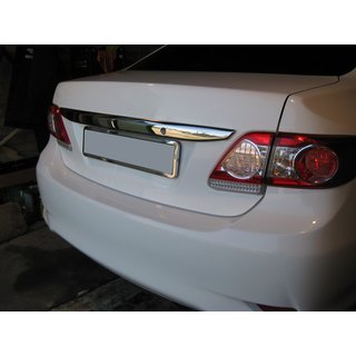 Chrome trim above license plate 2010-2013 (stainless steel) Toyota Corolla 2007-2013 photo 2