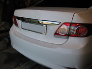 Toyota Corolla 2007-2013 Chrome trim above license plate 2010-2013 (stainless steel) photo 2