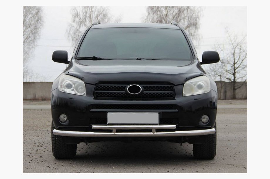 Toyota Rav 4 2006-2013 Front bumper guard ST014-1 (stainless steel) Image