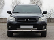 Toyota Rav 4 2006-2013 Front bumper guard ST014-1 (stainless steel) photo 1