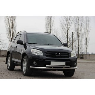 Front bumper guard ST014-1 (stainless steel) Toyota Rav 4 2006-2013 photo 2