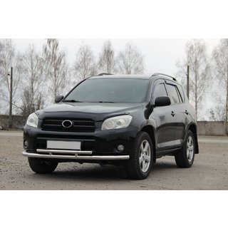 Front bumper guard ST014-1 (stainless steel) Toyota Rav 4 2006-2013 photo 3