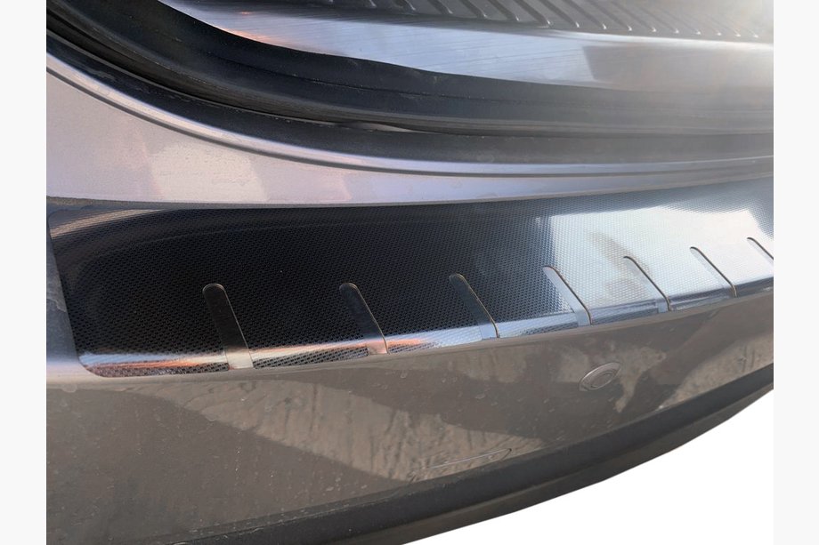 Mazda CX-5 2017–2025 Rear bumper protector with lip Elite (stainless steel) Image