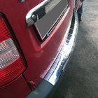 Volkswagen Caddy 2010-2015 Rear bumper protector with large wrap (Elite, stainless steel) photo 1
