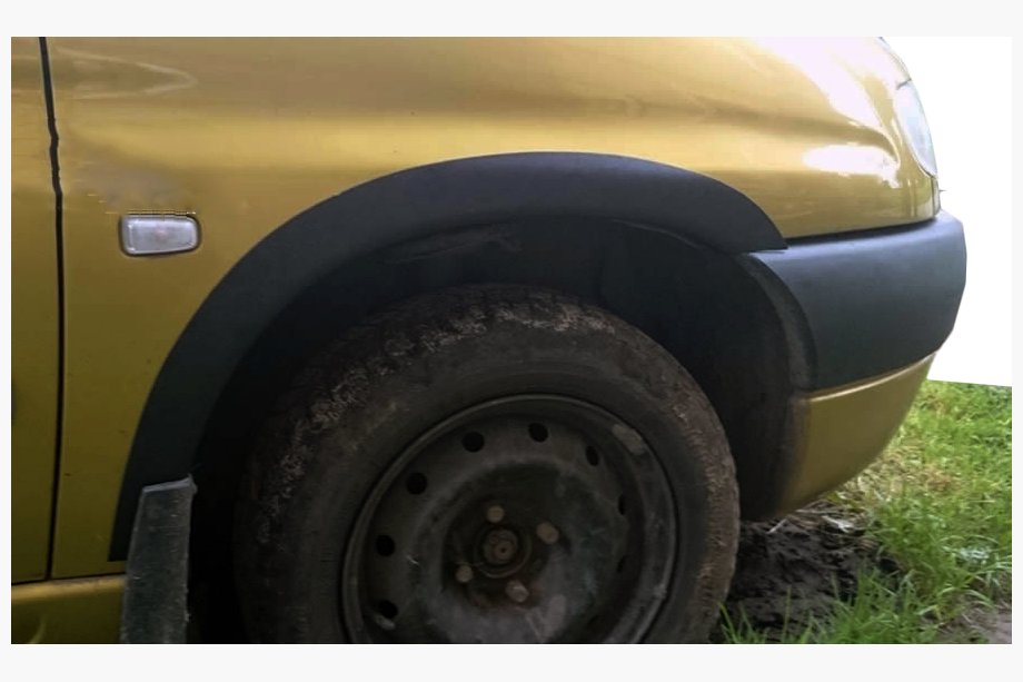 Peugeot Partner 1996-2008 Plastic Fender Flares (4 pcs, black) Image