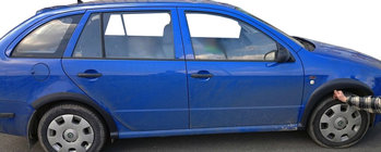 Skoda Fabia 2000-2007 Fender flares (set, black) photo 1
