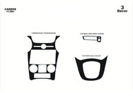 Kia Carens 1999-2012 Dashboard Trim Covers (2006-2012) Aluminum photo 3