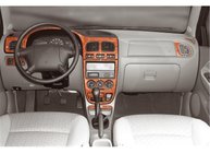 Kia Rio 2000-2005 Dashboard Trim Covers (2000-2002) Aluminum photo 2