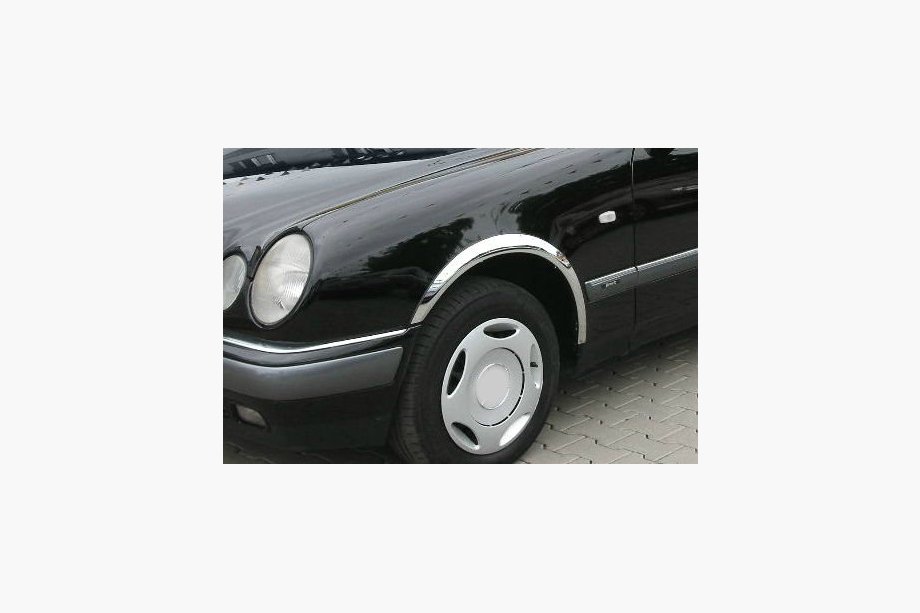 Mercedes E-class W210 1995-2002 Fender flares (4 pcs, stainless steel) Image