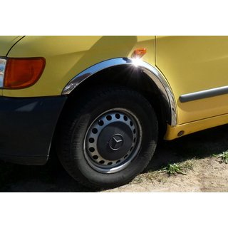 Fender flares (4 pcs, stainless steel) Mercedes Vito W638 1996-2003 photo 2