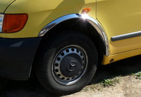 Mercedes Vito W638 1996-2003 Fender flares (4 pcs, stainless steel) photo 2