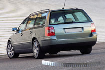 Volkswagen Passat B5 1997-2005 Stainless Steel Rear Bumper Protector SW (Omsa) photo 1