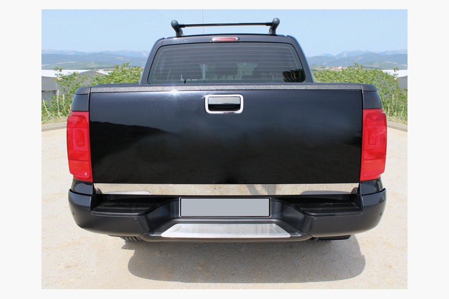 Volkswagen Amarok 2010-2022 Trunk trim stainless steel Carmos - Turkish Stainless Steel Image