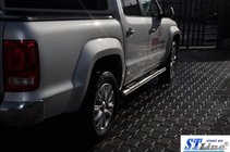 Volkswagen Amarok 2010-2022 Side Bars (2 pcs, Stainless Steel) photo 2