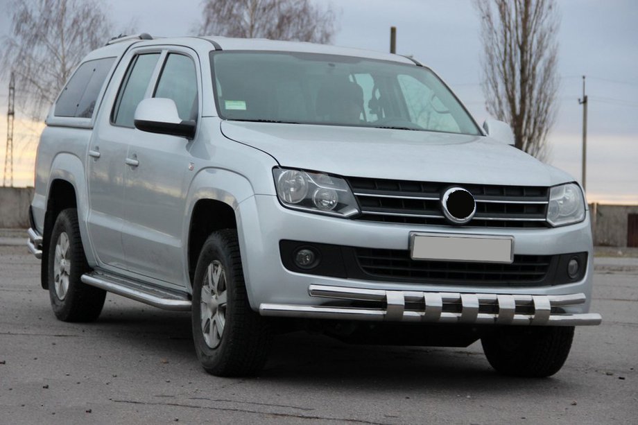 Volkswagen Amarok 2010-2022 Front Bar F3-08.7 (Stainless Steel) Photo 3