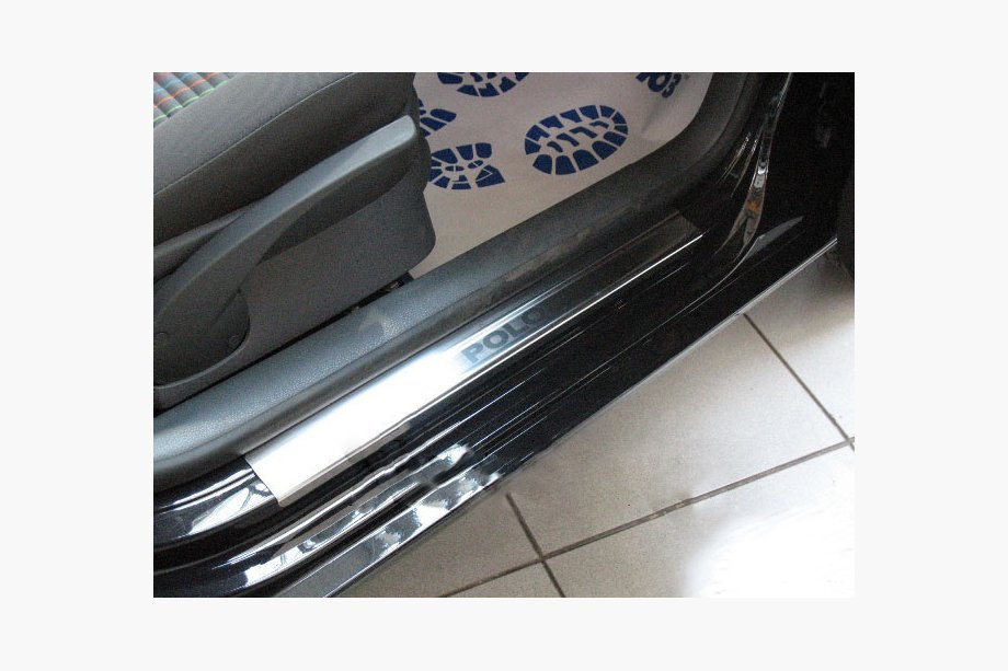 Volkswagen Polo 2001-2009 Door Sill Covers Nataniko (4 pcs, Stainless Steel) Image