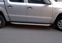 Volkswagen Amarok 2010-2022 Side Steps Fullmond Grey (2 pcs, aluminum) photo 1