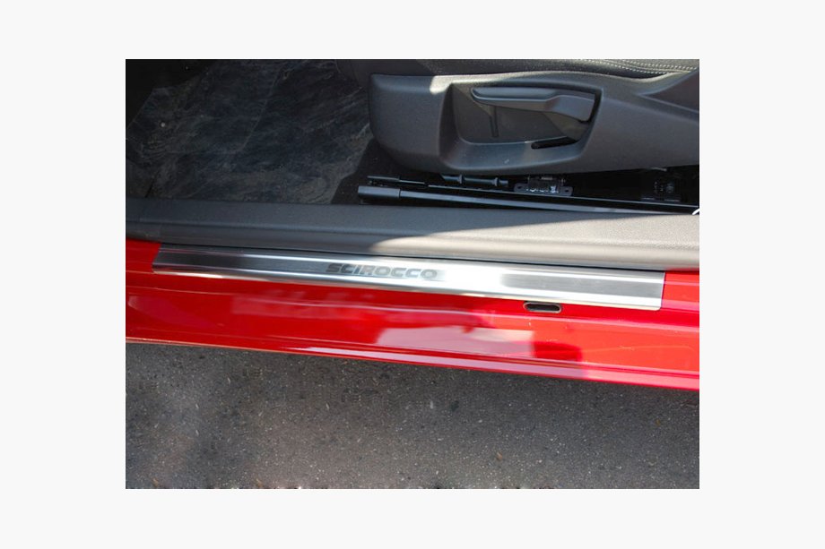 Volkswagen Scirocco 2008-2017 Natanika Premium Stainless Steel Door Sill Protectors (2 pcs) Image