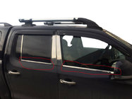 Volkswagen Amarok 2010-2022 Window Trim Stainless Steel (4 Strips) OmsaLine - Italian Stainless Steel photo 1